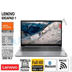 Laptop Lenovo IdeaPad 1 15AMN7 FullHD AMD Ryzen 5 7520U 8GB-LPDDR5