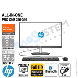 All-in-One HP ProOne 245 G10 23.8" FULLHD AMD Ryzen 5 7520U 8GB-LPDDR5