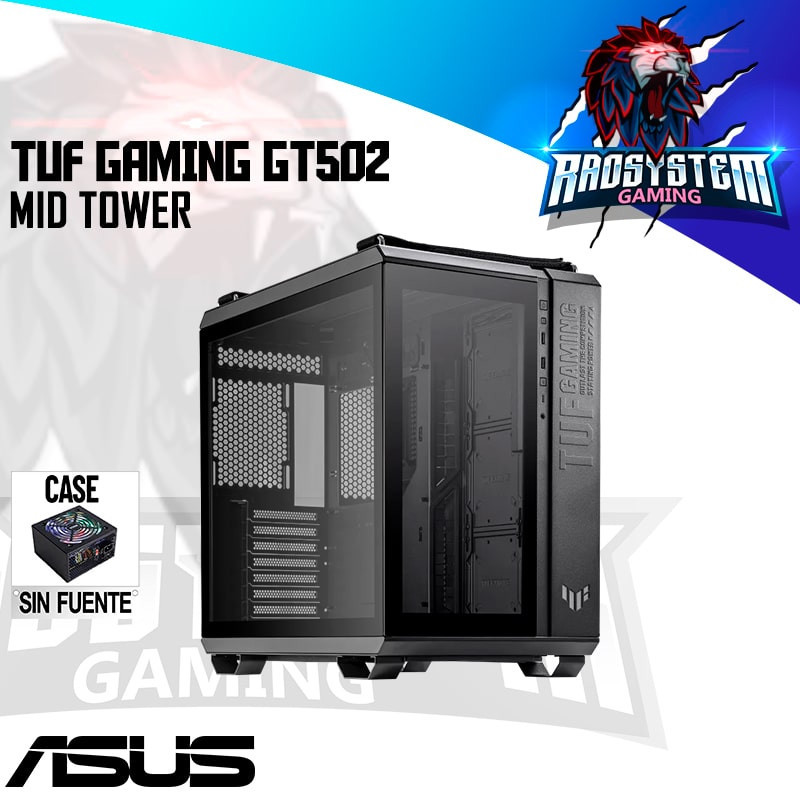 Case ASUS TUF Gaming GT502 Mid-Tower GT502/BLK/TG Case ASUS TUF Gaming GT502 Mid-Tower GT502/BLK/TG