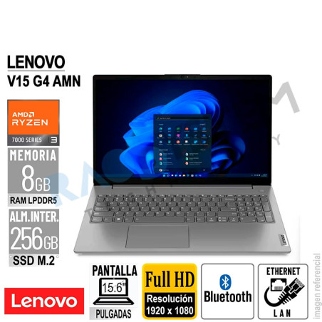 Laptop Lenovo V15 G4 AMN 15.6" FHD AMD Ryzen 3 7320U 8GB-LPDDR5