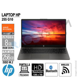 Laptop HP 255 G10 15.6" HD AMD Ryzen 3 7330U 8GB-DDR4/256GB-SSD