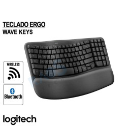 Teclado Logitech Ergo Wave Keys Inalámbrico 920-012278 Grafito