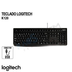 Teclado Logitech K120 Alámbrico USB 920-004422 Negro