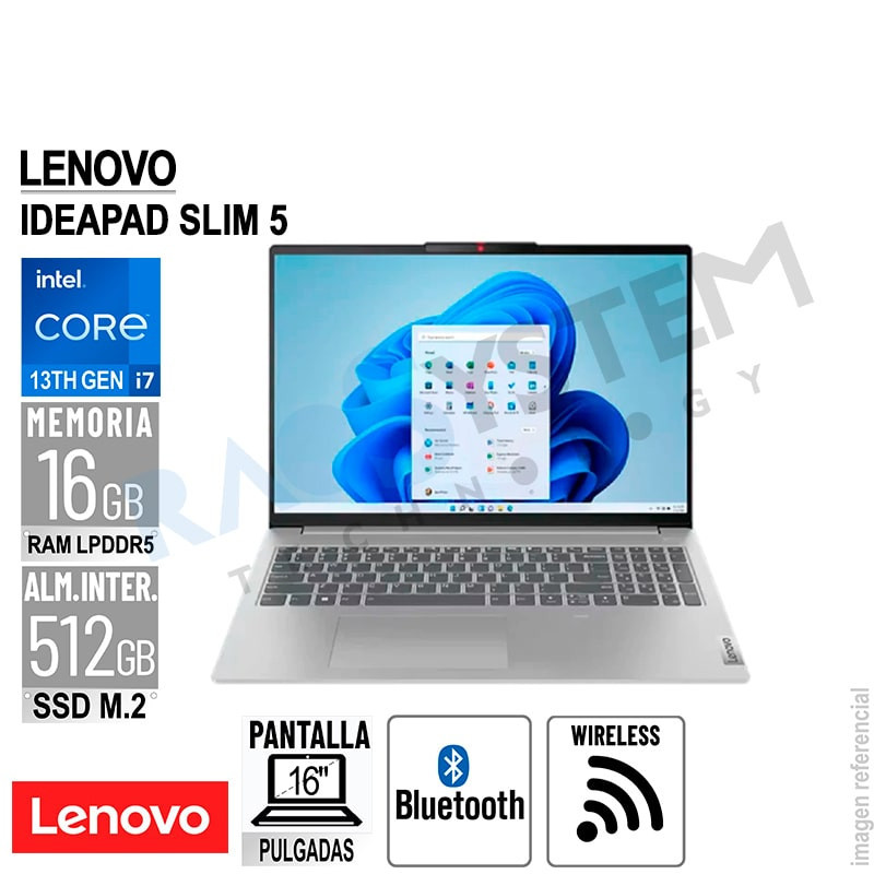 Laptop Lenovo IdeaPad Slim 5 16" IPS Intel Core i7-13620H 16GB-LPDDR5