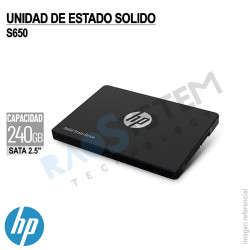 Unidad en estado solido HP S650 2.5" 240GB SSD