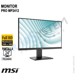 Monitor MSI PRO MP2412 24" 1920 x 1080 FullHD 100Hz DP/HDMI