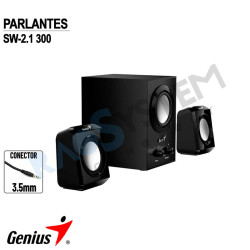 Parlante Genius SW-2.1 300 10W 31730035400 3.5MM Negro