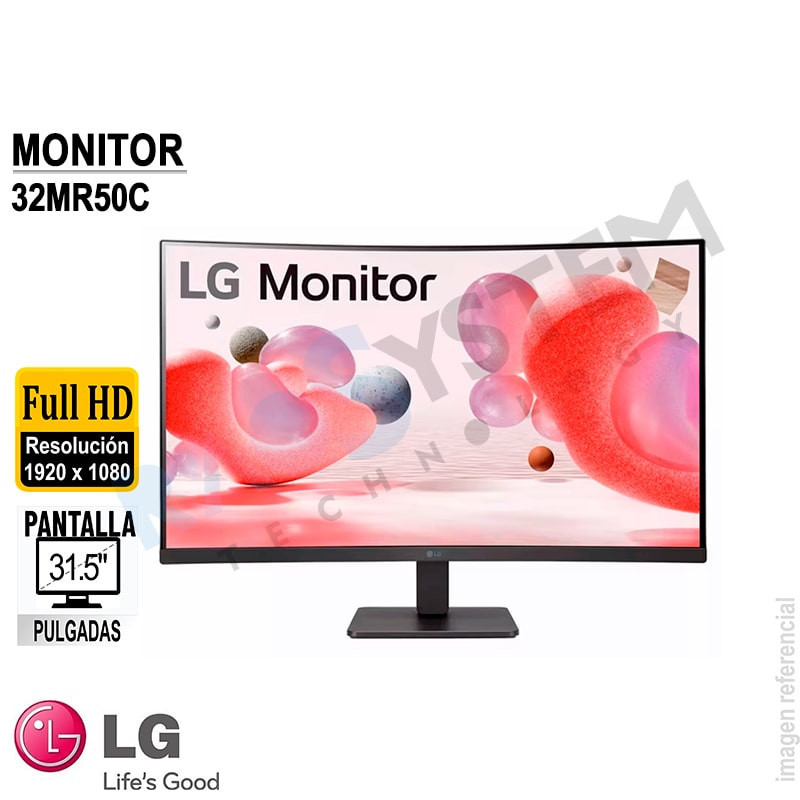 Monitor Curvo LG 32MR50C 31.5" FHD 100Hz HDMI / VGA