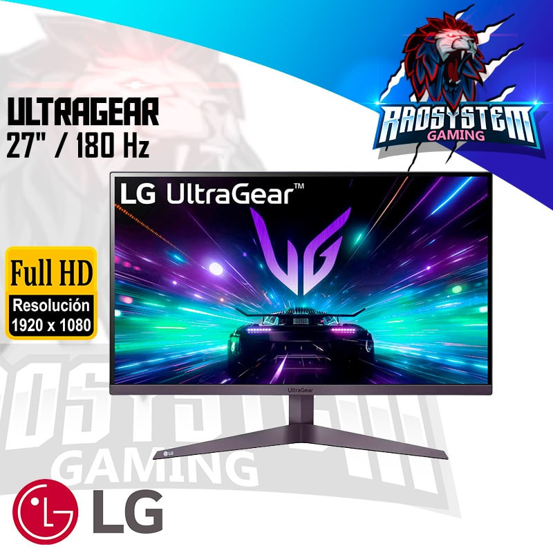 Monitor LG Gaming 27GS50F UltraGear 27" FHD 180Hz HDMIx2 / DISPLAYPORT Monitor LG Gaming 27GS50F UltraGear 27" FHD 180Hz HDMIx2 / DISPLAYPORT