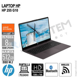 Laptop HP 255 G10 15.6" HD AMD Ryzen 5 7520U RAM 8GB-LPDDR5 512GB SSD