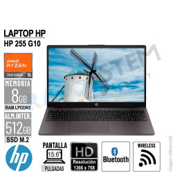 Laptop HP 255 G10 15.6" HD AMD Ryzen 5 7520U RAM 8GB-LPDDR5 512GB SSD