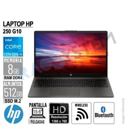 Laptop HP 250 G10 LCD LED HD Intel Core i5-1334U 8GB-DDR4 512GB-SSD