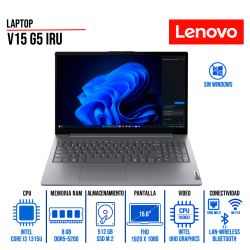Laptop Lenovo V15 G4 IRU 15.6" FullHD Intel Core i5-13420H 8GB DDR4