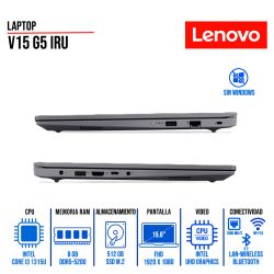 Laptop Lenovo V15 G4 IRU 15.6" FullHD Intel Core i5-13420H 8GB DDR4