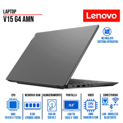 Laptop Lenovo V15 G4 AMN 15.6" FHD AMD Ryzen 3 7320U 8GB-LPDDR5
