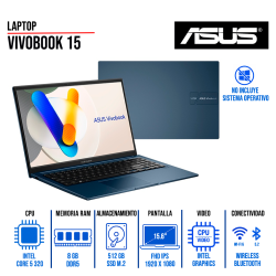Laptop Lenovo V15 G4 IRU 15.6" FullHD Intel Core i5-13420H 8GB DDR4