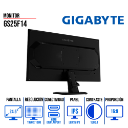 Monitor Gamer LG 24" UltraGear Plano FHD IPS HDMI / DISPLAYPORT