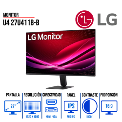 Monitor Gamer LG 24" UltraGear Plano FHD IPS HDMI / DISPLAYPORT