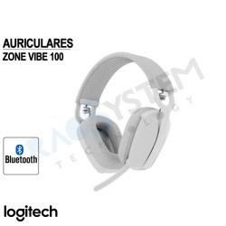 Auriculares con Microfono Logitech Zone Vibe 100 Bluetooth White