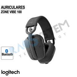 Auriculares con Microfono Logitech Zone Vibe 100 Bluetooth Black