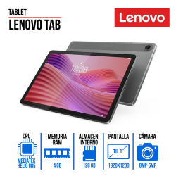 TABLET LENOVO IDEA 10.1" MEDIATEK HELIO G85, 4GB LPDDR4x, 128 GB eMMC 5.1