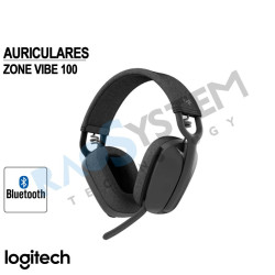 Auriculares con Microfono Logitech Zone Vibe 100 Bluetooth Black